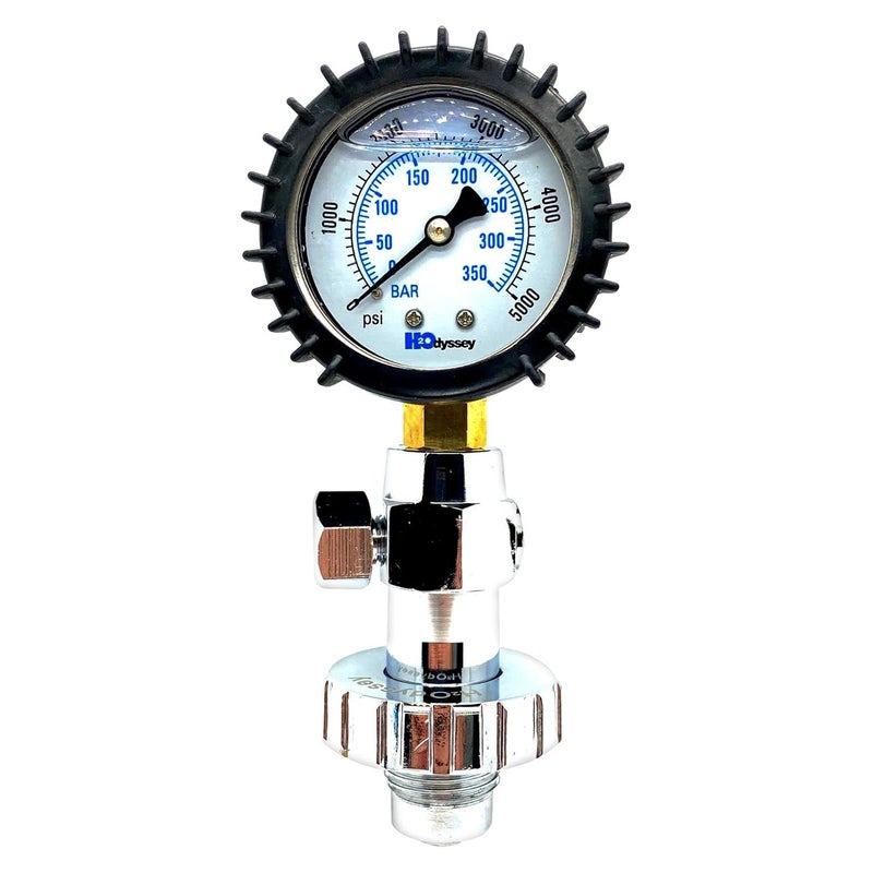 H2ODYSSEY Din Pressure Tester - Scuba Diving Pressure Gauge - Image 1
