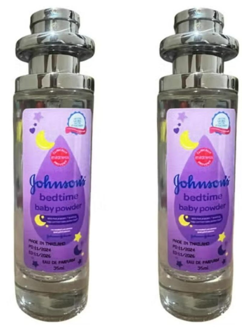 جونسون بيبي عطر بودرة وقت النوم 35 مل قطعتين - Image 1