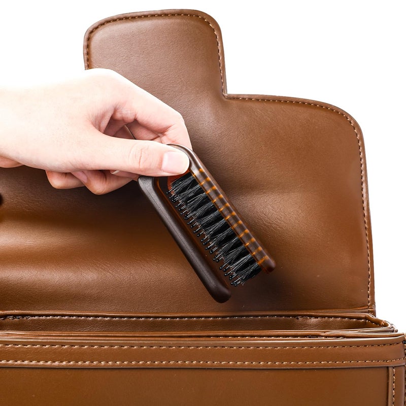 Sliverdew Hair Brush, Foldable Mini Boar Bristle Travel Hair Brush for Women and Men, Small Mini Compact Hairbrush Pocket Size Comb for Any Hairstyles, Restore Hair Shine, Beard Brush - Image 5