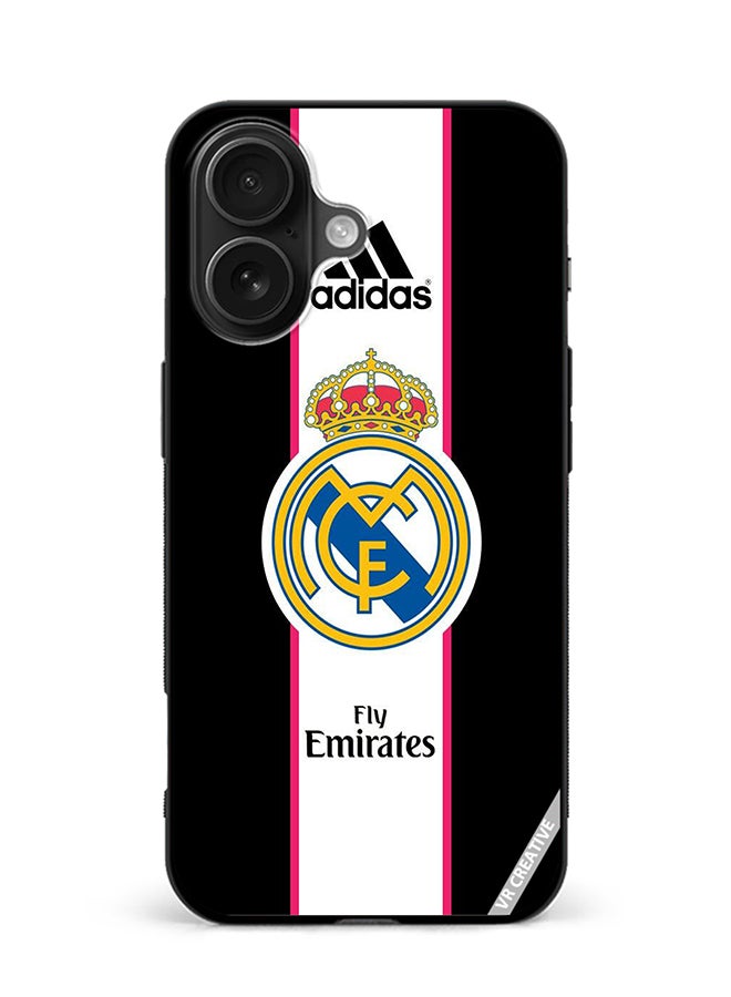 Protective Case Cover For Apple iPhone 16 Madrid Design Multicolour