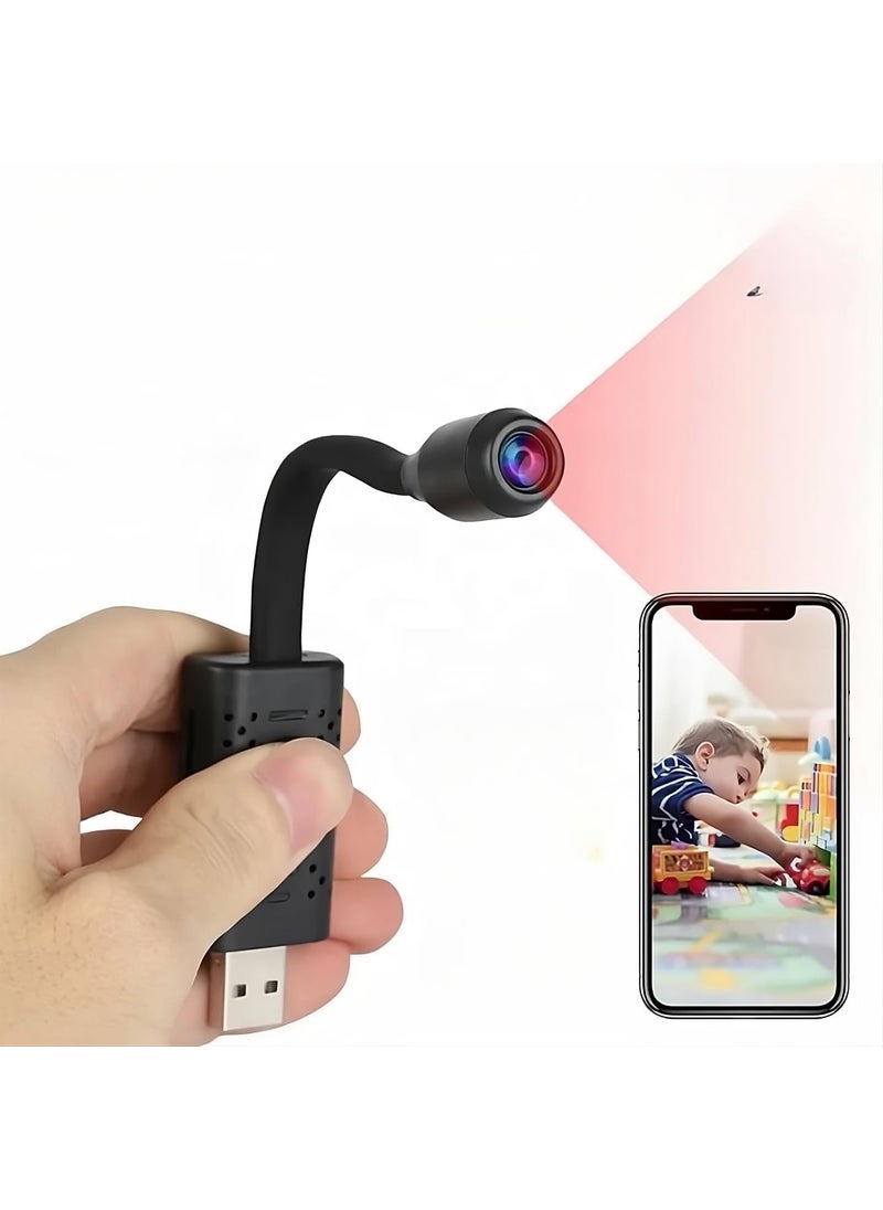 Generic Panoramic 1080p Full HD USB Universal Interface Flexi Neck Camera, Supports Micro SD Card RC6 Recording Camera  - Image 1