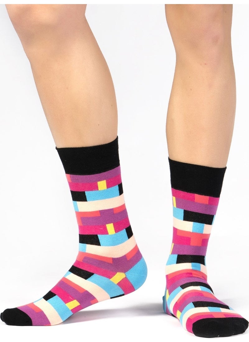 Ozzy Socks - Box Patterned Socks - Image 1
