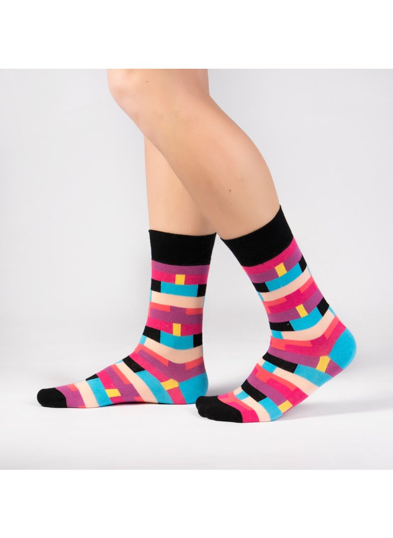 Ozzy Socks - Box Patterned Socks - Image 1