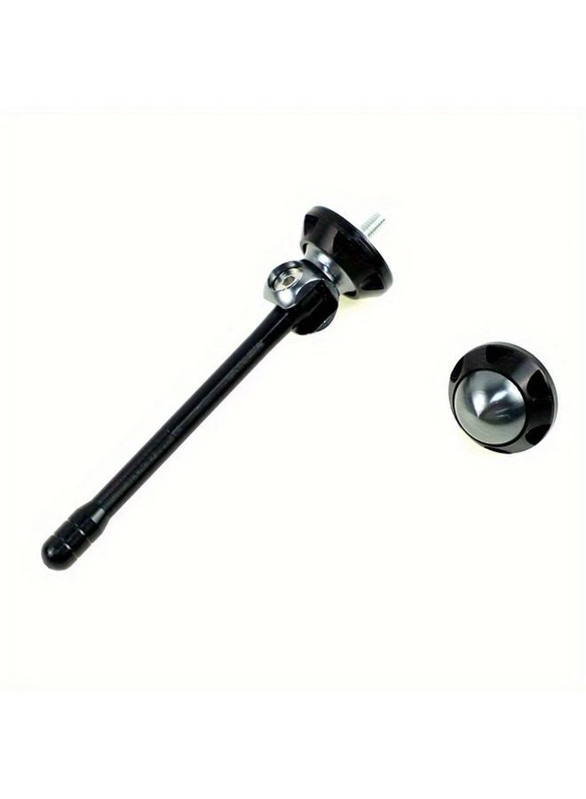 Black Universal License Plate Screws Car Motorcycle Decorative Bolts - Image 1