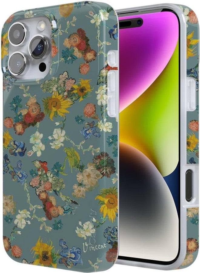 Casely iPhone 16 Pro Case | Vincent's Flowers | Van Gogh Museum | Classic Ultra Slim Case Design | Compatible with MagSafe - Image 3
