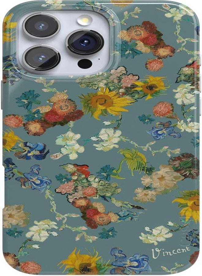 Casely iPhone 16 Pro Case | Vincent's Flowers | Van Gogh Museum | Classic Ultra Slim Case Design | Compatible with MagSafe - Image 1