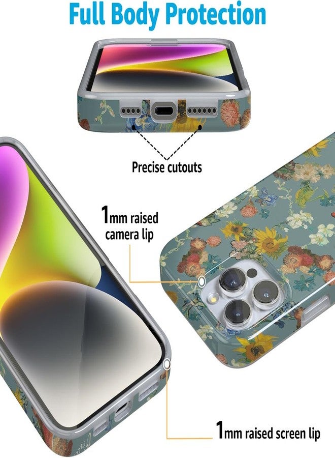 Casely iPhone 16 Pro Case | Vincent's Flowers | Van Gogh Museum | Classic Ultra Slim Case Design | Compatible with MagSafe - Image 5
