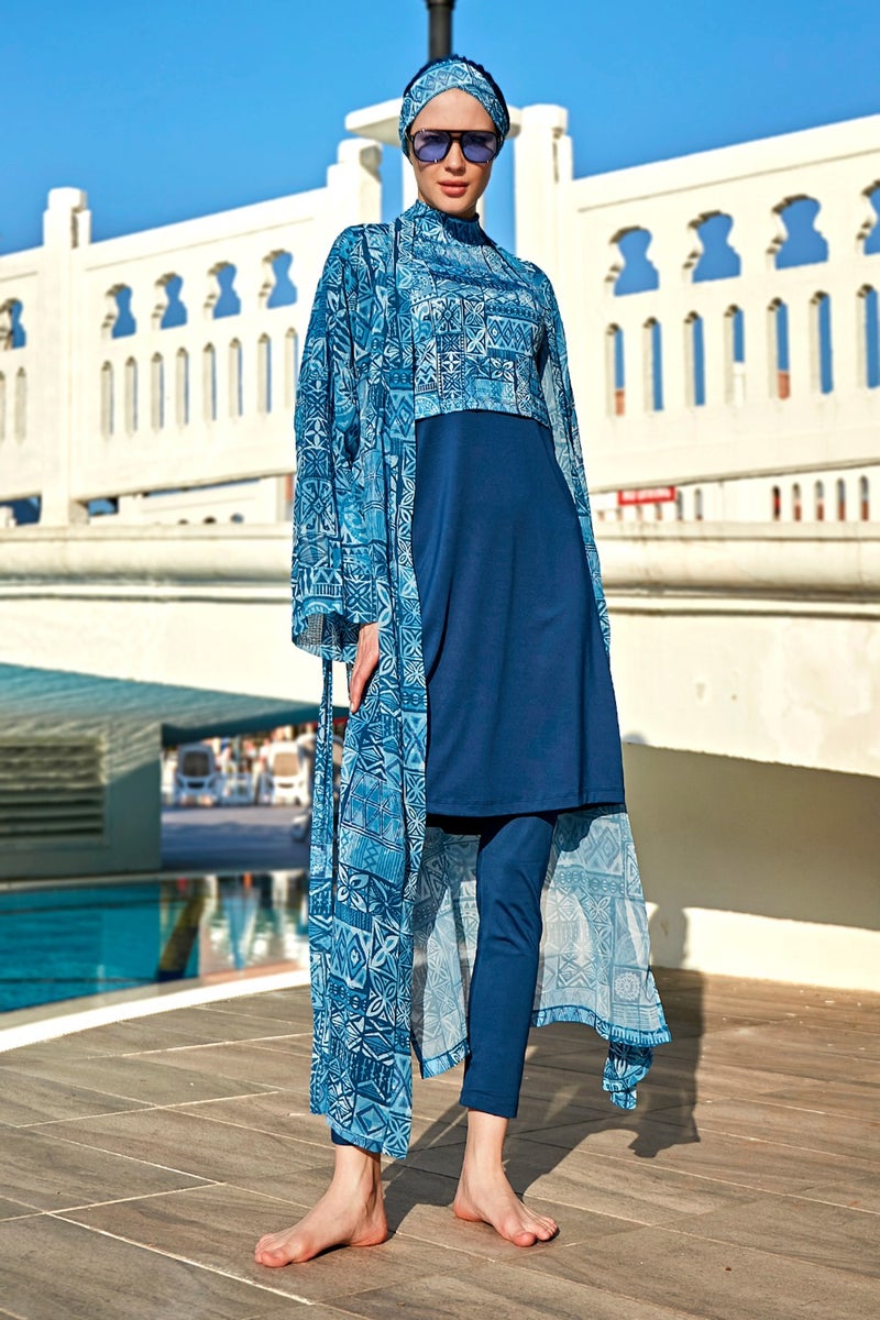 Remsa Mayo Remsa Swimsuit Remsa Modest Swimsuit Over Single Kaftan Kimono Pareo RP012 Rabia  - Image 4