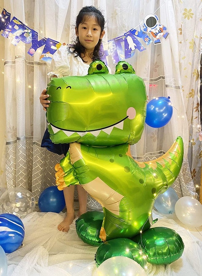 Jagmag® Large Dinosaur Balloons, Giant Self Standing Dinosaur Foil Balloons for Dinosaur Birthday Party Supplies Decorations, Jungle theme Decoration, Animal balloons - Image 4