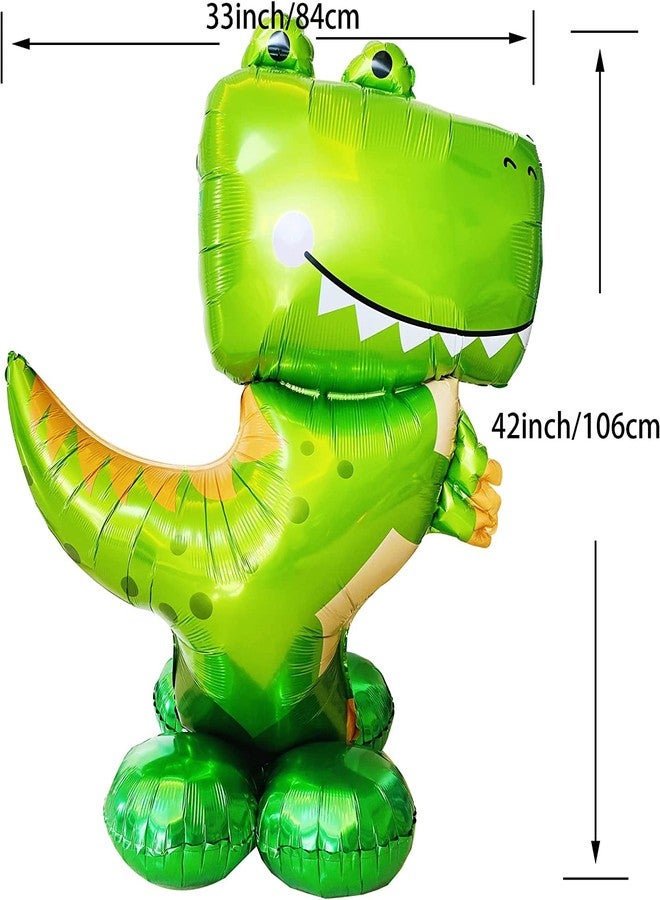 Jagmag® Large Dinosaur Balloons, Giant Self Standing Dinosaur Foil Balloons for Dinosaur Birthday Party Supplies Decorations, Jungle theme Decoration, Animal balloons - Image 2