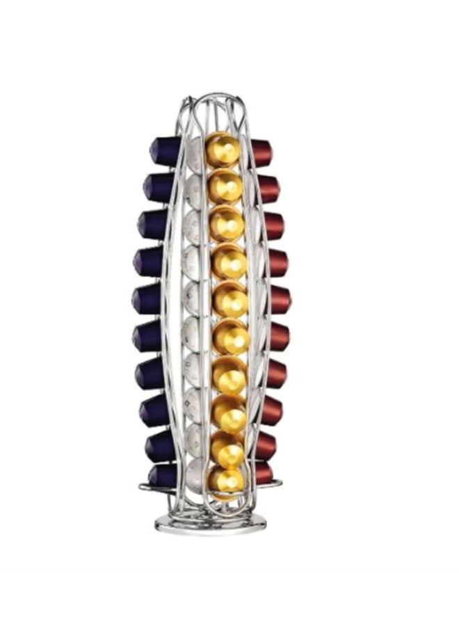 إيفريتش برج حامل كبسولات قهوة نسبرسو فضي