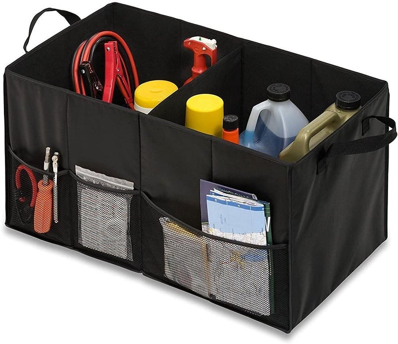 AccLoo Car Trunk Organizer, Car Storage Boot Organizer Capacity Collapsible, large space and Waterproof Trunk Storage Organiser with Non-slip Bottom and Securing Straps, Suitable for Car, SUV & Trucks - Image 2