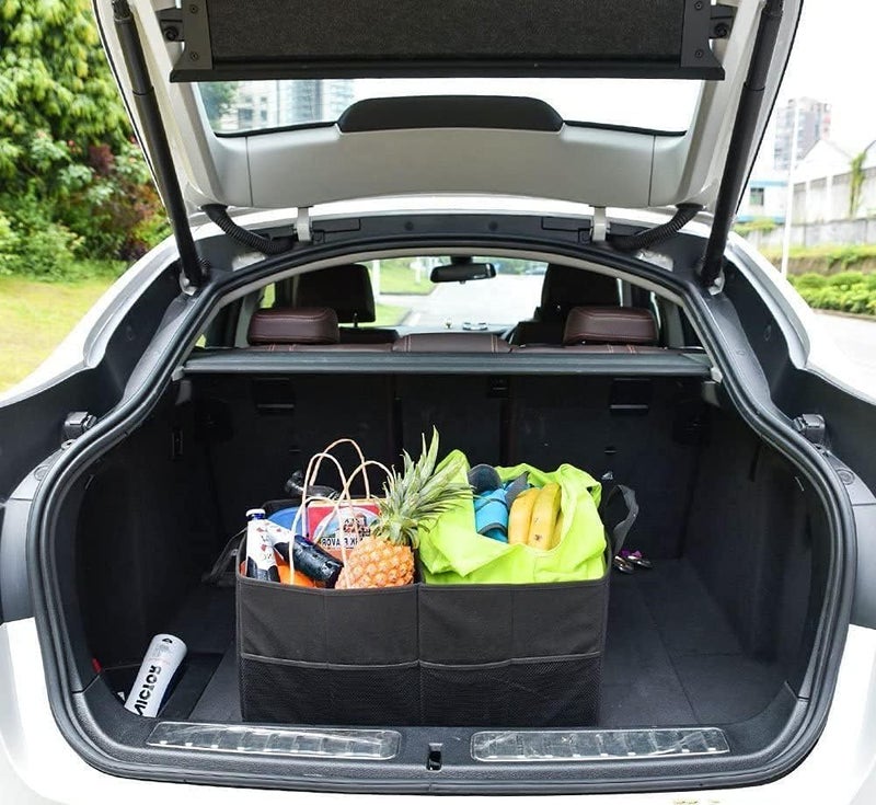 AccLoo Car Trunk Organizer, Car Storage Boot Organizer Capacity Collapsible, large space and Waterproof Trunk Storage Organiser with Non-slip Bottom and Securing Straps, Suitable for Car, SUV & Trucks - Image 3