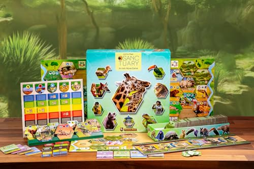 Capstone Games Sanctuary Board Game Strategy Tile Drafting Game for 15 Players Animal Themed Zoo Simulation Hand Management Perfect for Adults Family Game Nights Solo Play 6090 Minutes - Image 5