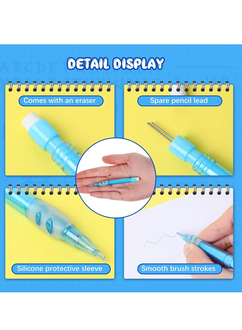 بيوينتي Assorted Mini Mechanical Pencils, 16 Pcs 0.7 mm Automatic Pencils with Mini Erasers Mini Pens Stationery Supplies for Home, Office, School Supplies, Writing, Drawing, Drafting (16 Pieces) - Image 2