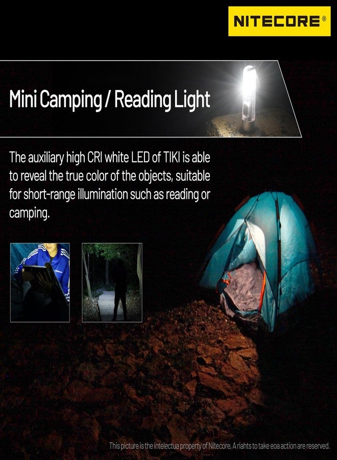 Nitecore Tiki 300 Lumen Keychain Flashlight USB-C Rechargeable EDC Tag - Image 5