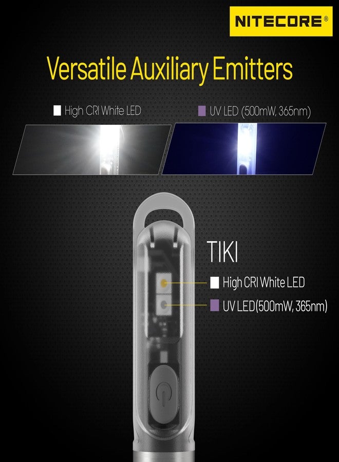 Nitecore Tiki 300 Lumen Keychain Flashlight USB-C Rechargeable EDC Tag - Image 4
