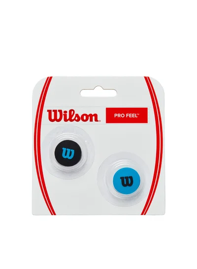 Wilson Ultra Pro Feel Vibration Tennis Dampeners - Pack of 2, Black/ Blue
