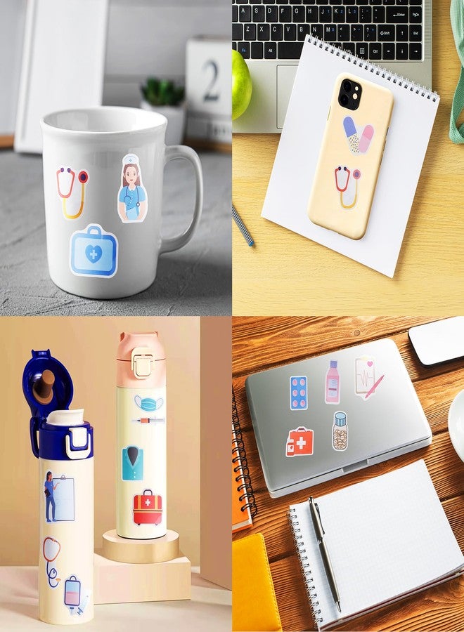 Cleverplay 100 Pack Nurse Stickers, Medical Healthcare Doctor Party Favors Gift, Birthday Decorations Gifts - Image 4