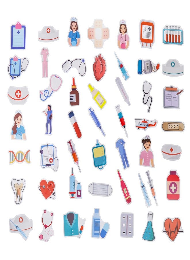 Cleverplay 100 Pack Nurse Stickers, Medical Healthcare Doctor Party Favors Gift, Birthday Decorations Gifts - Image 2