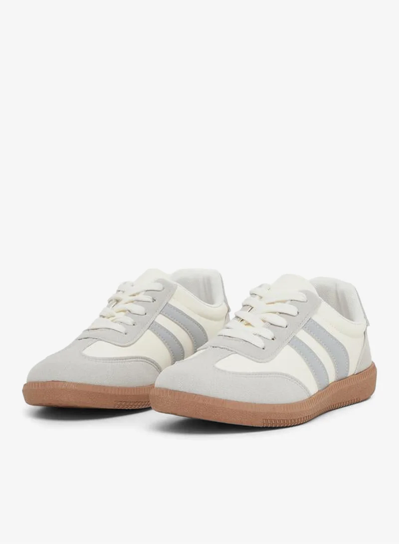 Styli Styli Panelled Lace Up Sneakers