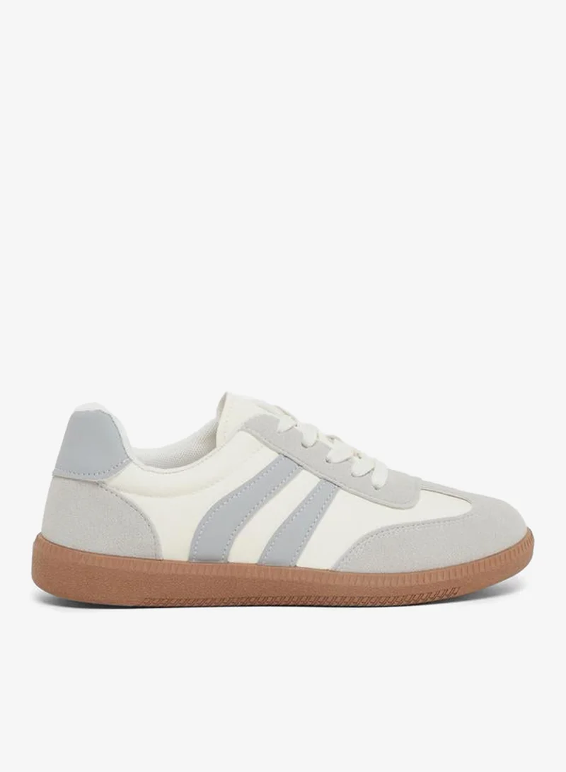 Styli Styli Panelled Lace Up Sneakers