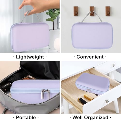SMYV Water Flosser Travel Case, Portable Dental Oral Irrigator Travel Organizer, Hard Eva Storage Bag for Flosser, Electric Toothbrush, Toothpaset and Irrigator Accessories (Case Only) - Purple - Image 5