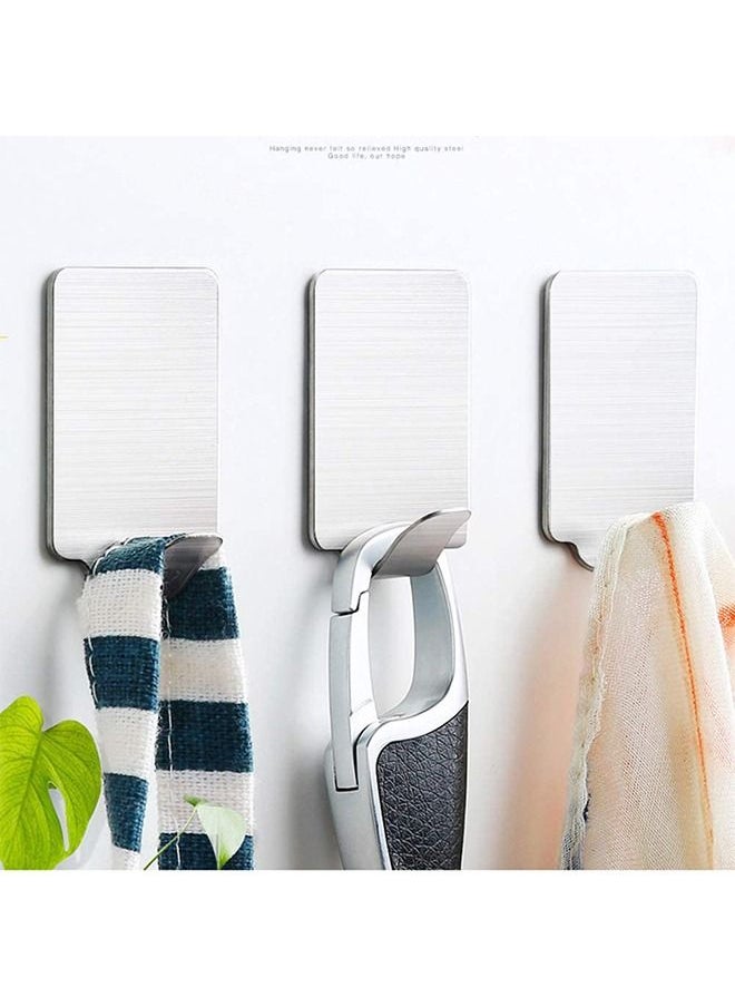CityRiya-Long - Adhesive Hook Heavy Duty Wall Adhesive Hooks for Hanging Towel Coat Hat Ultra Strong Wall Rack Hooks for Bathroom Kitchen Closet - Image 1