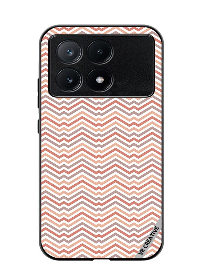 VR CREATIVE Protective Case Cover For Xiaomi Poco X6 Pro Strips Design Multicolour - Image 1