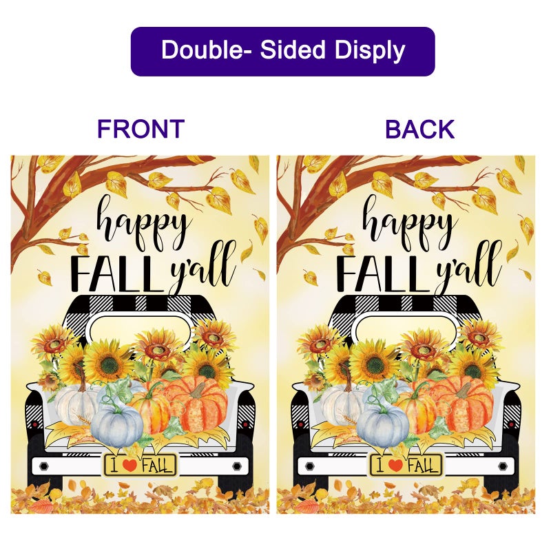 Pating Seasonal Garden Flags Set of 12 Double Sided 12 x 18 Inch, Small Yard Flags for Outside, Christmas Halloween Easter Valentine's Day Outdoor Decor, Holiday Garden Decorations for All Seasons - Image 3