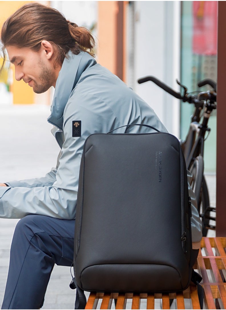 MARK RYDEN MARK RYDEN Slim Laptop Backpack for Men, High Tech Backpack with Scratch Resistant Shell and USB Charging Port, Waterproof Business Backpack Ideal for Working, Commuting, Daily …  - Image 2