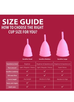 NAMYAA Namyaa Ultra Soft Reusable Menstrual Cup with Pouch & Cup Wash, Large Size (20-28ml), Pink  - Image 4