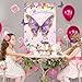 Lemicin Pin The Tail on The Butterfly With 32 Pcs Tails Large Purple Butterfly Party Games with Spring Flowers Poster for Kids Boys Girls Birthday Carnival Classroom Activities Wall Decorations - Image 4