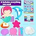 KRAFUN Mermaid Sea Animals Beginner Sewing Kit for Kids Art Craft kit Includes 7 Soft Plush Dolls Instructions Felt Materials for Learn to Sew Embroidery Skills Gift for Girls Educational - Image 2