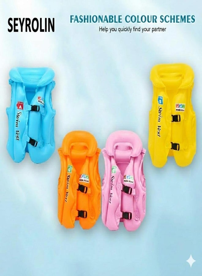 SEYROLIN Swimming Aid Vest | Adjustable Inflatable Life Jacket for Children | Lightweight Pool & Beach Swim Safety Vest (C-L 6 to 8 Age) - Image 4