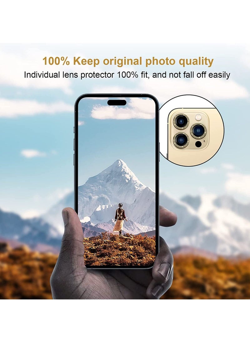 Wtech Premium Camera Lens Film Protector Shield For Apple iPhone 15 Pro Max 2023 Clear/Brown - Image 5