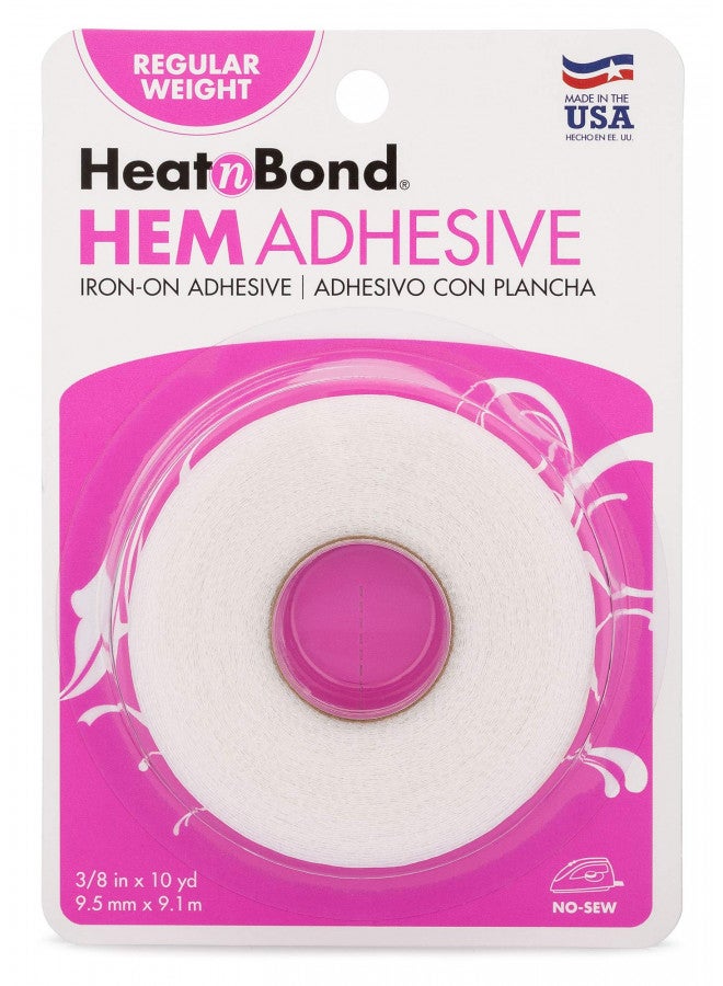 HeatnBond Hem Iron-On Adhesive, Regular Weight, White - Image 1