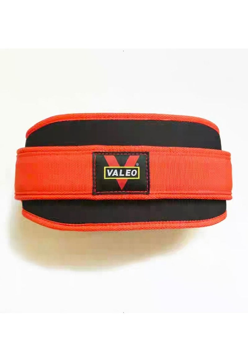 VALEO Nylon EVA Weight Lifting Belt Size M-125x14 CM, Red  - Image 1