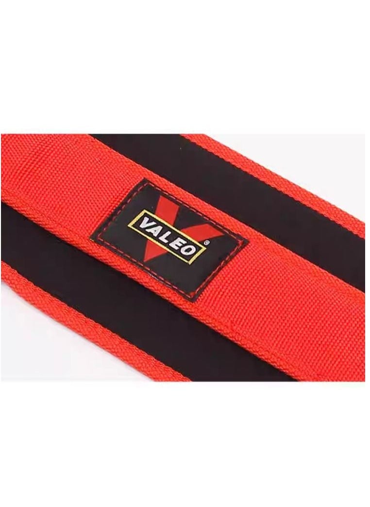 VALEO Nylon EVA Weight Lifting Belt Size M-125x14 CM, Red  - Image 4