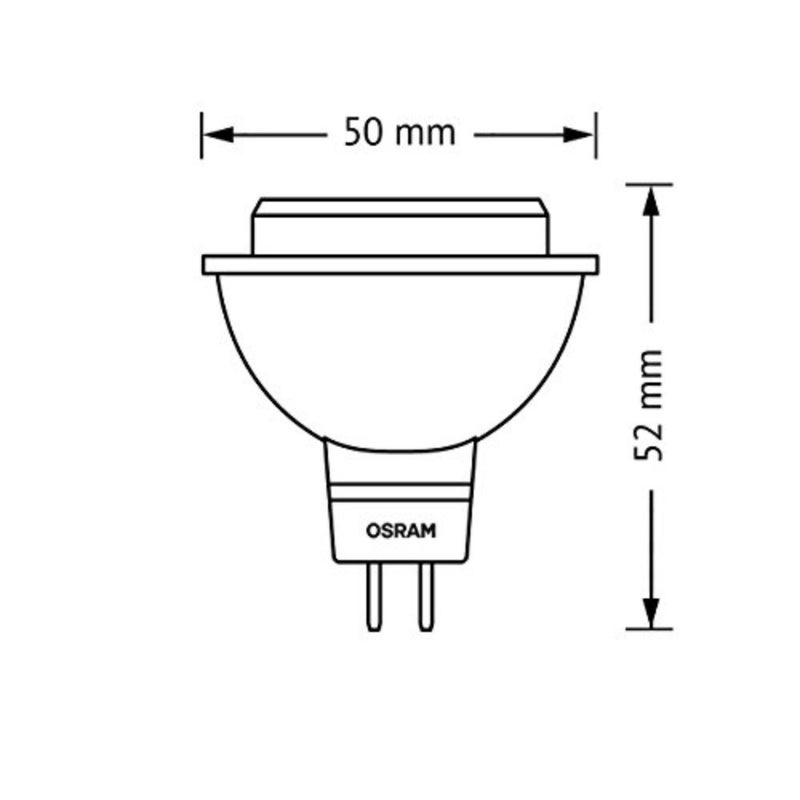 مصباح عاكس LED STAR MR16 12 فولت/LED، MR16، لتشغيل الجهد المنخفض، مع قاعدة الدبوس: GU5.3، 5 واط، 12 فولت، 35 واط، زاوية الشعاع: 36 درجة، أبيض دافئ، 2700 كلفن، 6x1pack - Image 4