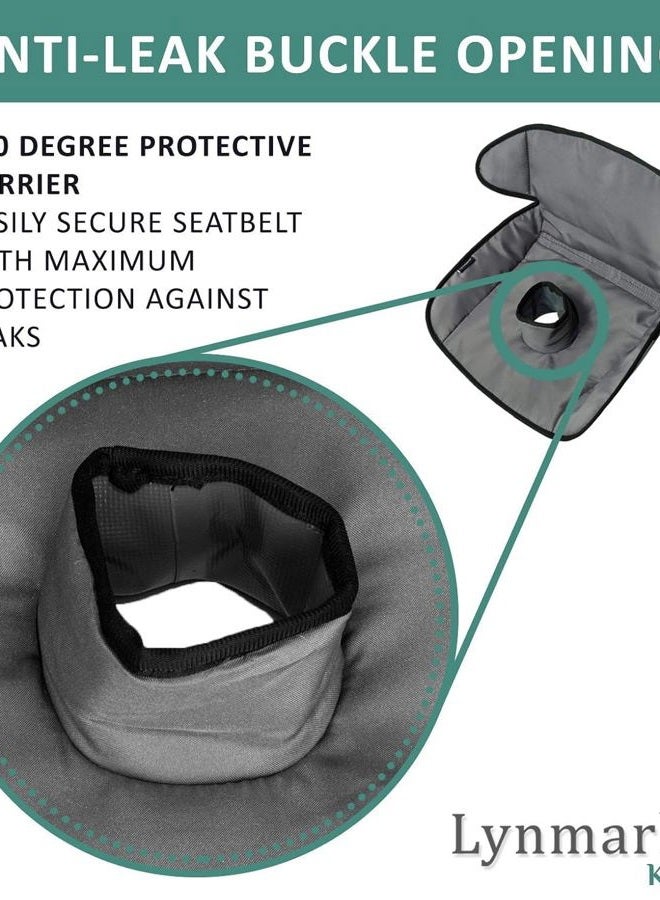 Lynmark Car Seat Protector for Potty Training | Piddle Pad Cover from Crumbs, Spillages, Nappy Leaks & Toilet Training | Fits All Carseat & Buggy, Age: 6m-4 Years Old | Keeps Seat Clean & Dry! (Grey)Pack of 2 - Image 4