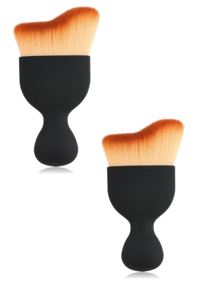 2 قطعه فرشاة فائقة النعومة لكنس الغبار الداخلي للسيارة - مجموعة فرش تفصيل خالية من الخدوش لتنظيف داخلي فائق - Image 1