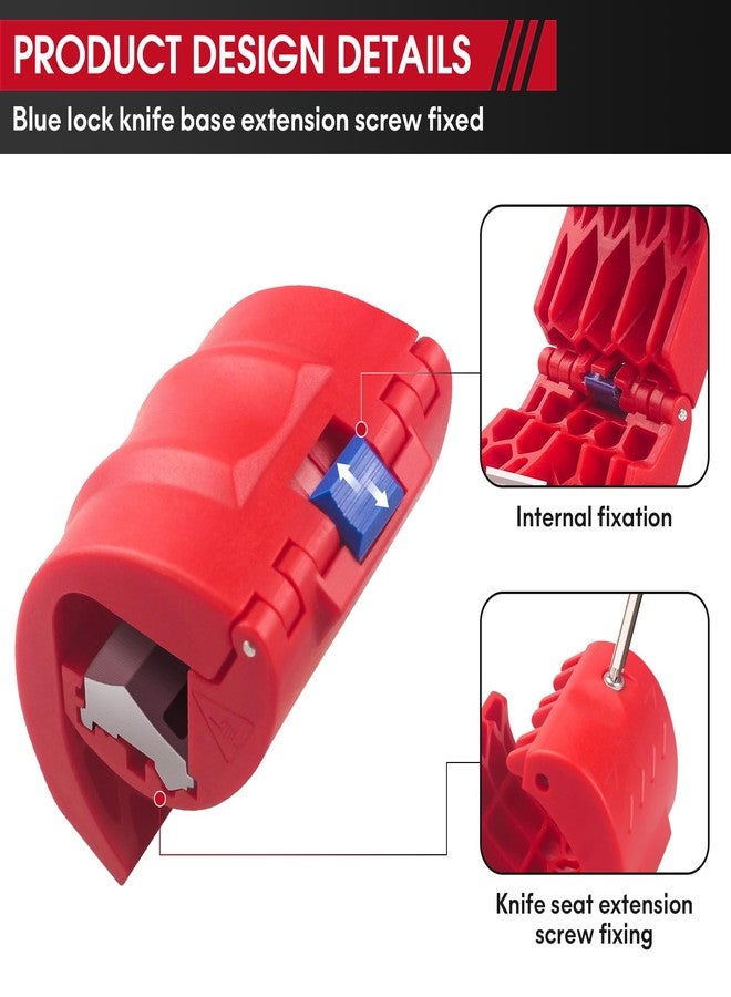 قاطع أنابيب PVC من Frmingzhao، أداة قطع بلاستيكية، قاطع للأنابيب البلاستيكية وأكمام منع التسرب، 72 مم - Image 3