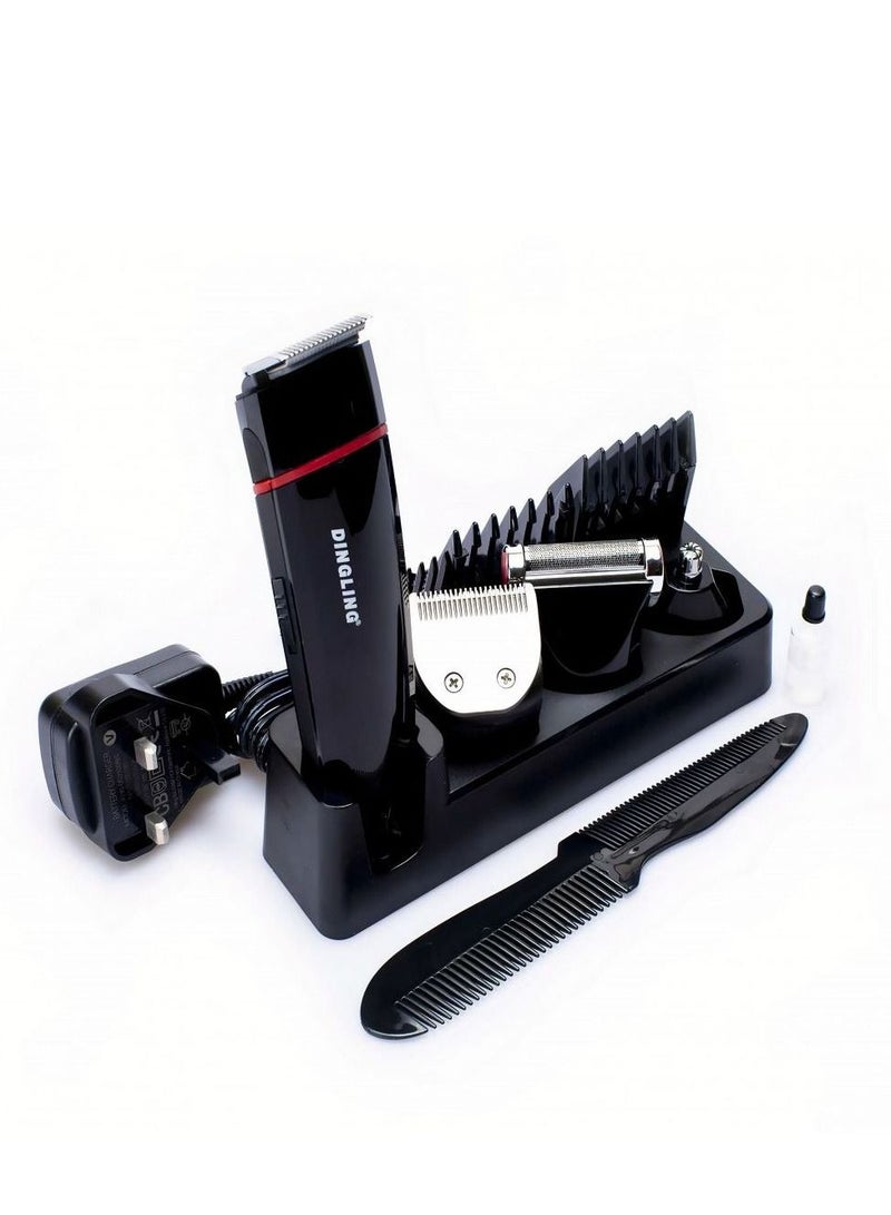 DINGLING A high-quality shaver that features:  For shaving and trimming mustache and sideburns. Easy to operate, convenient and practical USB charging port. - Extra power of 5 watts. It works for 1 hour. - Image 1