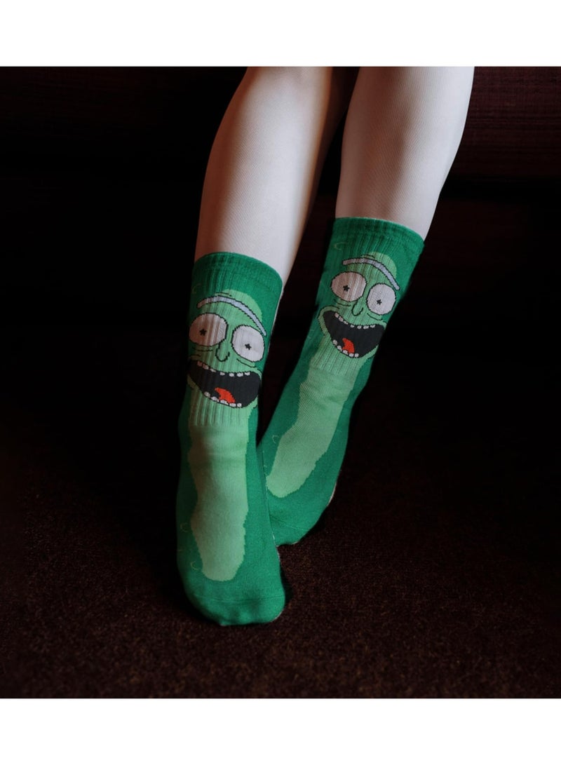 CMGTYYD. 4 قطع جوارب كرتونية ， جوارب مضحكة، جوارب قطنية، جوارب قطنية ملونة مضحكة، جوارب قطنية ملونة، جوارب منتصف الساق، هدايا للرجال والنساء والمراهقين - Image 2