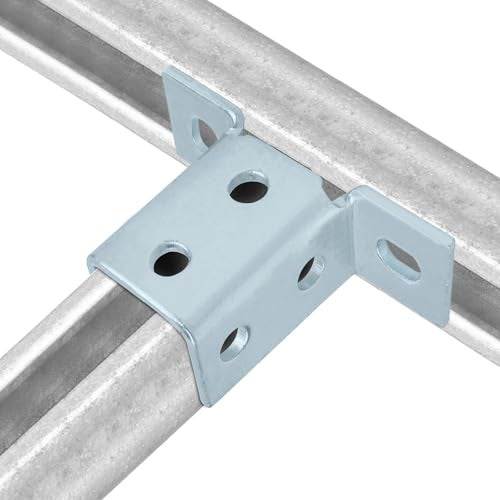 heneng 4 Pcs 8 Hole Wing Shaped Fitting for 1-5/8" Strut Channel, 90 Degree Connector Bracket, 3/16" Thick - Image 3