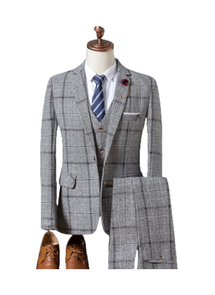 Shougu New Slim Fit Suit Set With Three Pieces  - Image 1