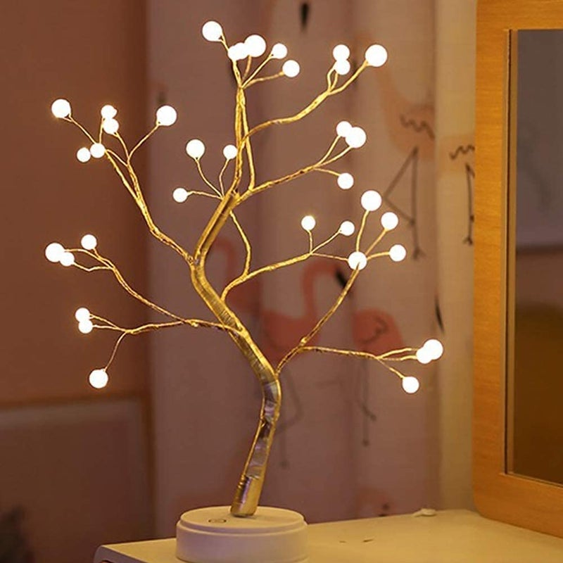 S2S Premium Fairy LED Lights Tabletop Bonsai Tree Light Touch Switch DIY Artificial Light Tree Lamp Decoration Festival Holiday BatteryUSB Operated - Image 1