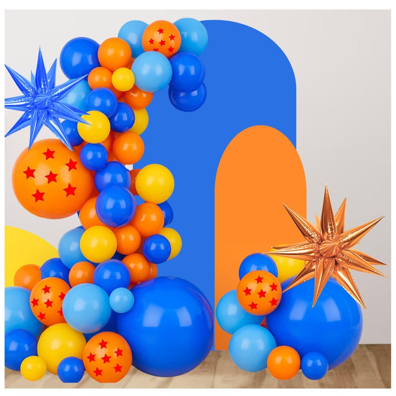 rejopfad Dragon Balloons Dragon Z Decorationï¼Œ105 Pcs Dragon Stars Balls Birthday Party Decoration Supplies, Dragon Z Latex Balloon Arch For Cartoon Game - Image 1