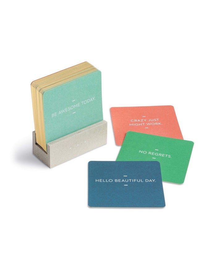 Compendium Motto Of The Day Card Set By Compendium: 76 Unique And Inspiring Statements With A Desktop Stand  - Image 2